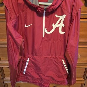 Nike Red Pullover Jacket with Logo Alabama